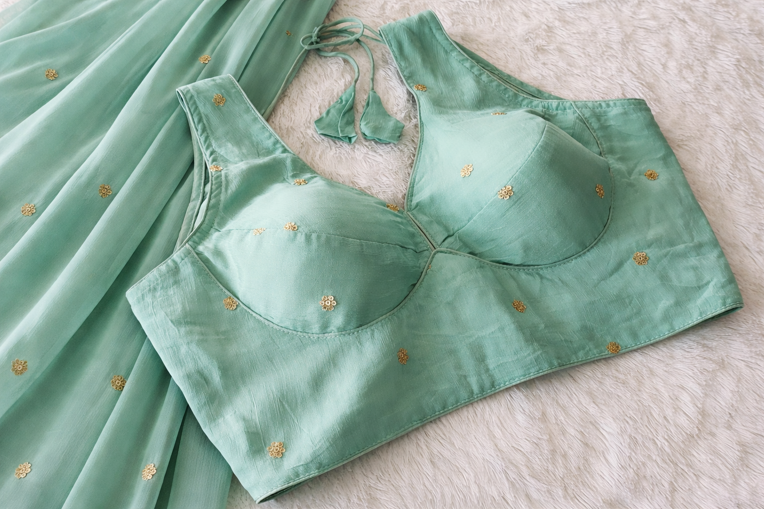 Sleeveless Semi Silk Blouse