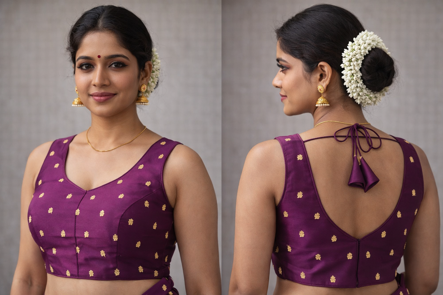 Silk-Blend Blouse
